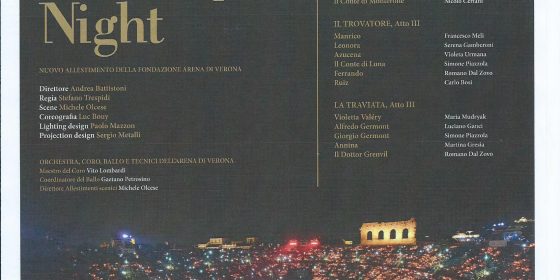 "Kainós Magazine® Arena di Verona presentazione Verdi Opera Night"