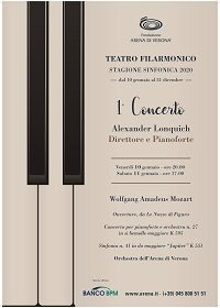 "Kainós Magazine®: Alexander Lonquich apre la stagione sinfocnica 2020 al Teatro FIlarmonico di Verona"