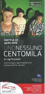 alt="Kainós Magazine® Uno Nessuno Centomila di Pirandello al Pacta Salone"