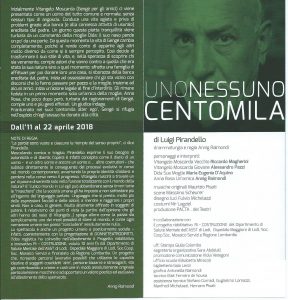 alt="Kainós Magazine® Uno Nessuno Centomila di Pirandello al Pacta Salone"