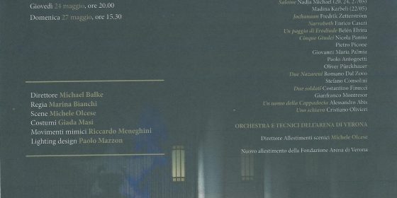 "Kainós Magazine® Salome Teatro FIlarmonico Verona_Poster"
