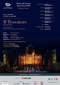 "Kainós Magazine: VERONA OPERA FESTIVAL 2019: IL TROVATORE recensione alla prima all'Arena di Verona"
