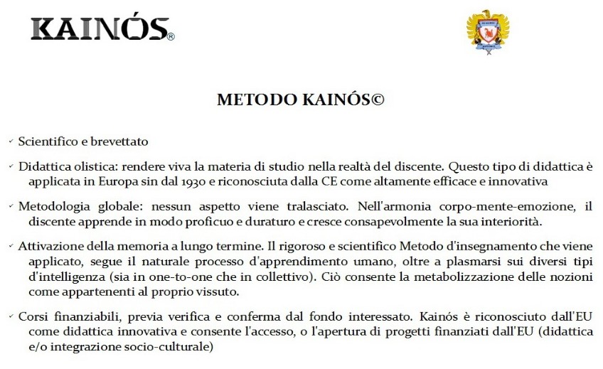 "Kainós Academy® Chi siamo e il Metodo Kainós©"