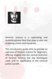 "Forensic sciences for beginners - immagine di copertina"